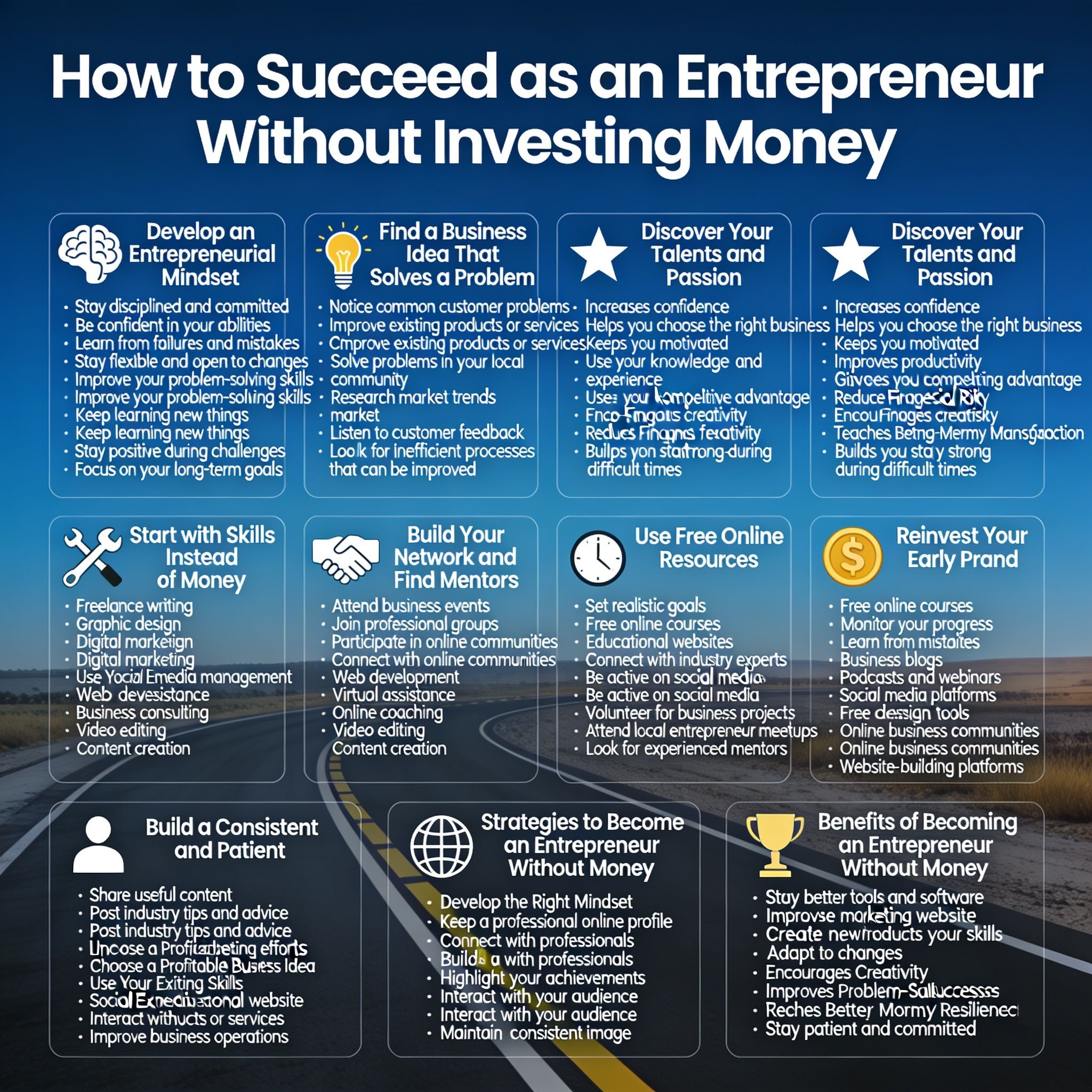 How to Succeed as an Entrepreneur Without Investing Money