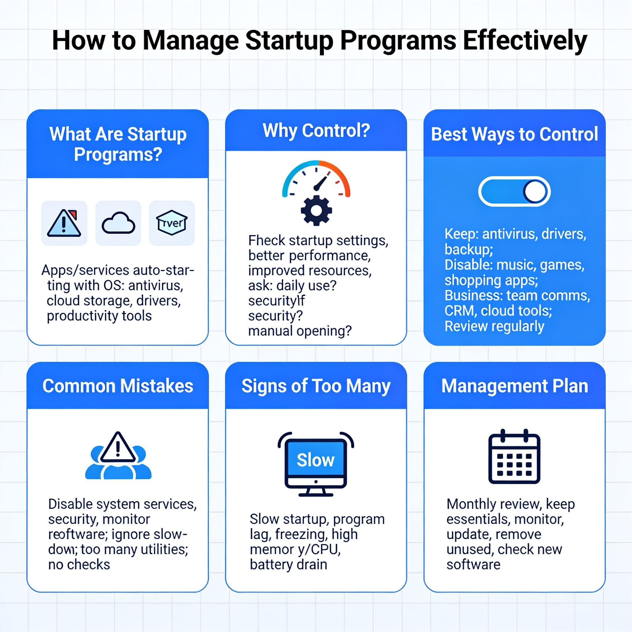 How to Manage Startup Programs Effectively